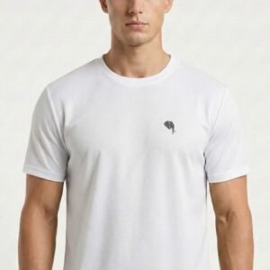 RHS02A||WHITE|| Round Neck Half Sleeve