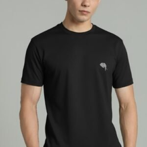 RHS01A|| BLACK|| Round Neck Half Sleeve