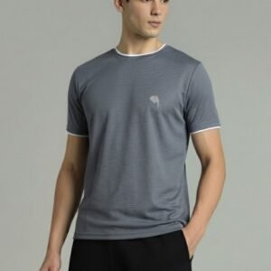 RHS01A|| CHARCOAL GREY|| Round Neck Half Sleeve