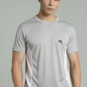 RHS01A|| SILVER GREY|| Round Neck Half Sleeve