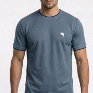 RHS002 B||BLUE|| Round Neck Half Sleeve