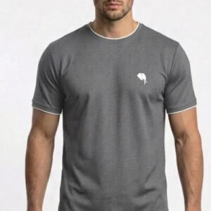 RHS002 B|| LITE GREY|| Round Neck Half Sleeve