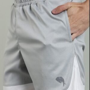 SH 003|| LIGHT GREY WHITE|| Shorts