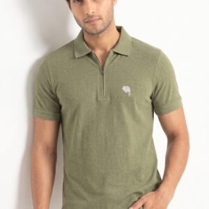 PR49||PISTHA ZIPPER|| 100% Cotton T-Shirt