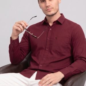 LS005||WINE|| Full Sleeve Shirt