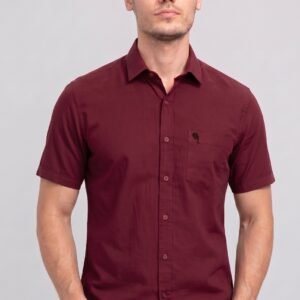 LS 005||WINE||Half Sleeve Shirt